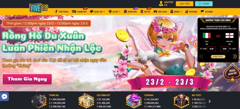 cổng game uy tín Five88